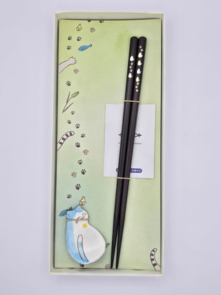 Cat's Walkabout Chopsticks (Pink, Blue)