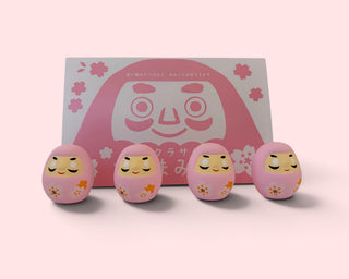 Sakura Daruma Omikuji Fortune Figure — Nakagawa Masashichi (中川政七商店)