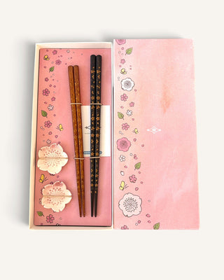 Sakura Pair Chopsticks & Chopsticks Rest Gift Box – Matsukan